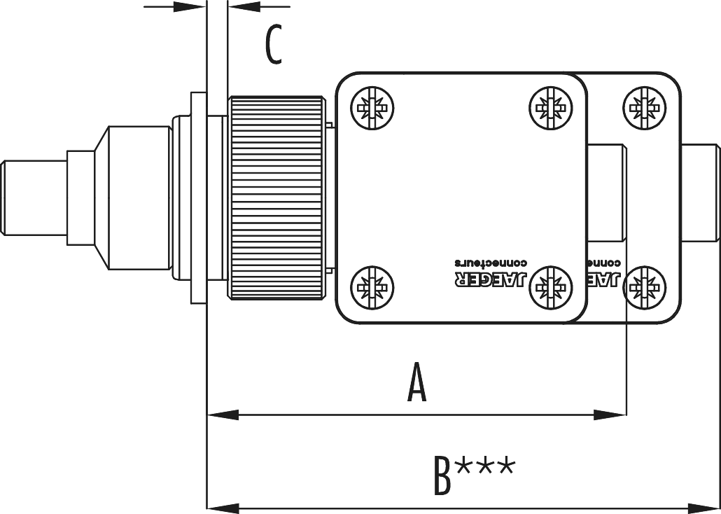 Standard haute tension connecteur de câble