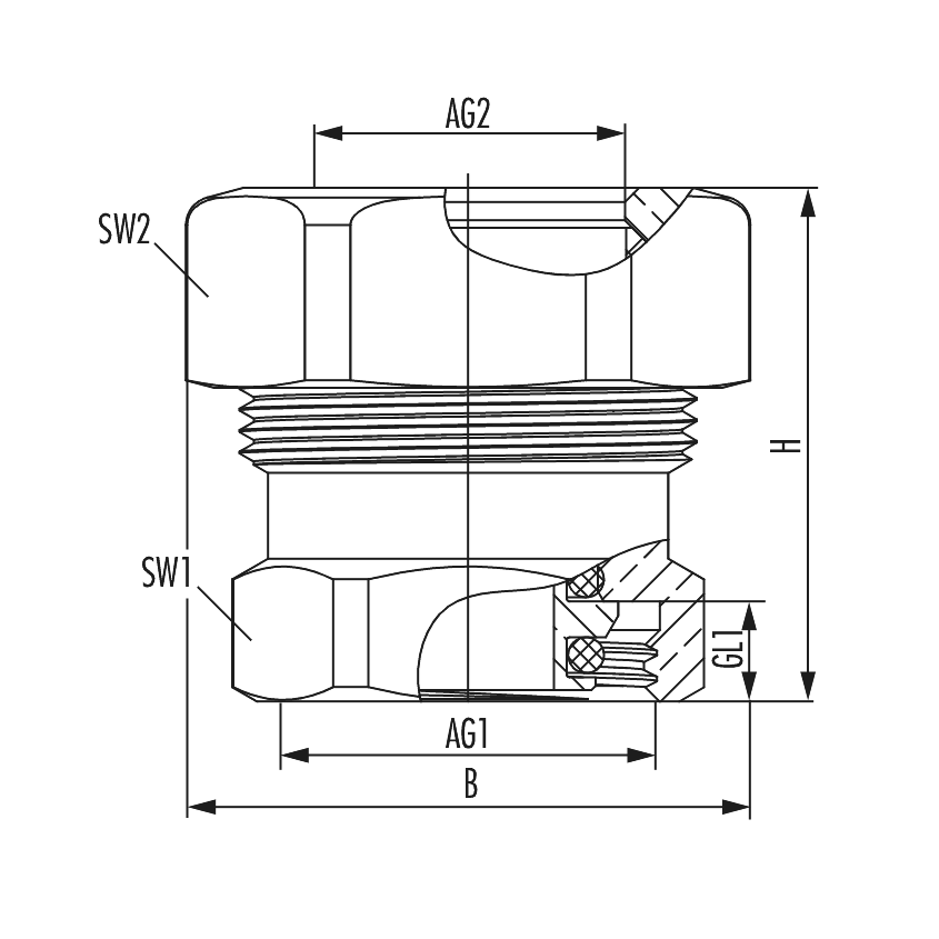 Steel pipe adapter case
