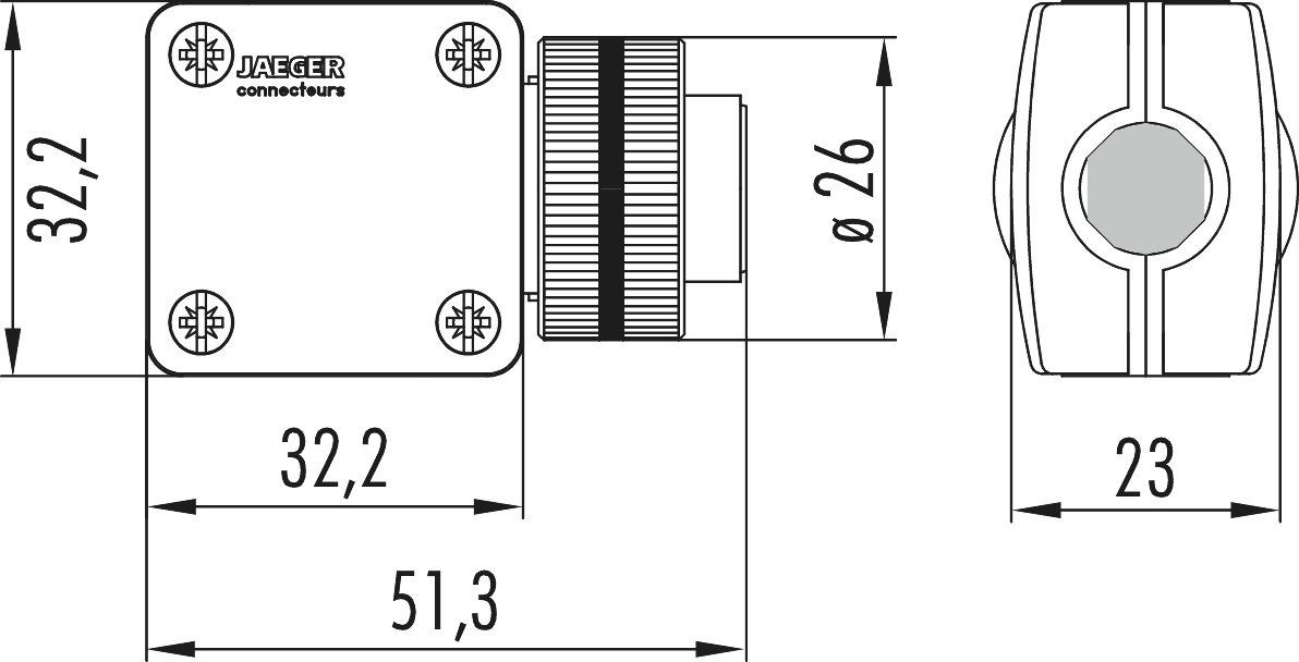 Thermocouple Connecteur de câble