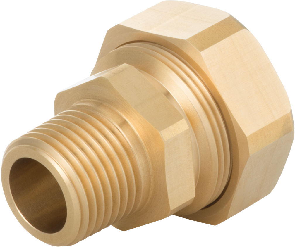 Trinkwasser-Stahlrohradapter mit Außengewinde