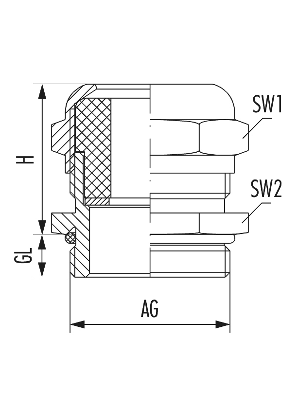 WADI-A-FKM, Cable Gland