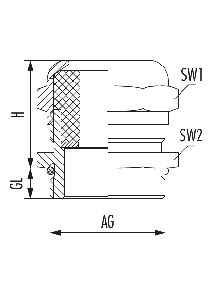 WADI-A-FKM, Cable Gland