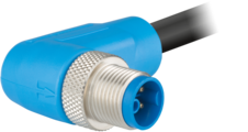 M12 Power moulded – coding K – right angle coupler connector, Circular Connector, Connector, M12, Power