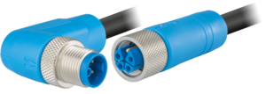 M12 Power moulded – coding K, Power, M12, Brass, Circular Connector, Connector, moulded circular connectors