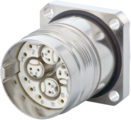 M23 Fast Ethernet PoE panel connector, M23, Circular Connector, Connector