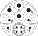 M23 Hybrid inserts, Circular Connector, Connector, M23, Power